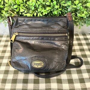 Black Fossil Crossbody bag